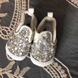 Slightly warn baby girl sneakers size 3